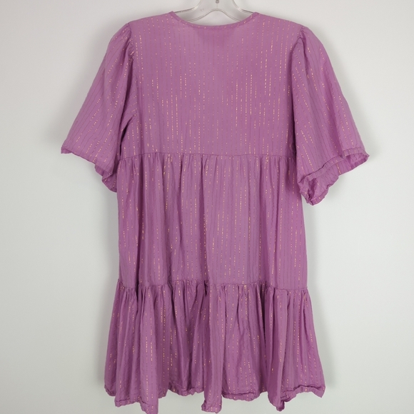 Emerson Fry Pink Lavender Lurex Isla Dress - Picture 9 of 10